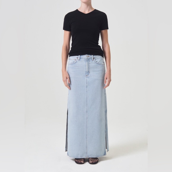 Agolde Astrid Slice Skirt - Picture 1 of 8